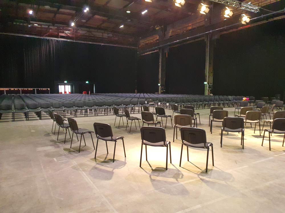 Mahler 6 in Halle 45 - der Aufbau